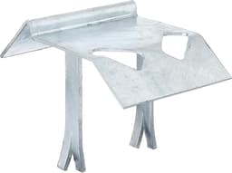Vloerstop - Grondanker - Beton Storten - Warm Verzinkt - 125 x 47 mm - Staalkleurig — thumbnail 1