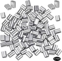 Draadkabel Ø 2 mm - Aluminium/Staaldraad - 50 stuks - Voor Hondentouw, Waslijn en Meer — thumbnail 1