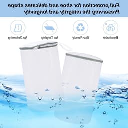 Schoenwaszakken 2-Pack met Honingraatnet voor Sport- en Hardloopschoenen, Sokken en Speelgoed, Witte Cilindrische Waszakken — thumbnail 4