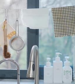 Zware waslijn met stalen kern en 2 spanners - 20m PVC bedekte waslijn voor binnen en buiten — thumbnail 5