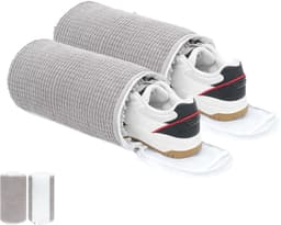 2 stuks - Waszak voor schoenen - Waszak voor sneakers - Schoenreinigingszak - Grijs - Waszak voor schoenen - Schoenreinigingszak - Geschikt voor alle soorten schoenen - Herbruikbare schoenreinigingszak — thumbnail 1