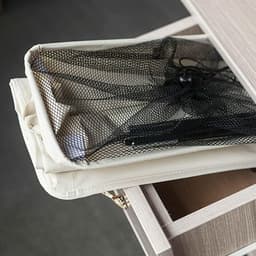 Ruimtebesparende Wasmand met Handvat en Wielen, Opvouwbare Laadmand voor Vuile Was, Ideaal voor Smalle Ruimtes, 39 x 20 x 56 cm (Beige) — thumbnail 4