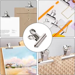22 mm Bulldog Clips - Sterke Metalen Klemmen voor Documenten, Foto's en Labels - 20 Stuks — thumbnail 3