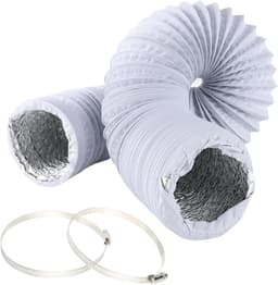 Afvoerslang - Ventilatieslang - Mobiele Airco - Inclusief Klemmen - 3 Meter - Wit — thumbnail 1