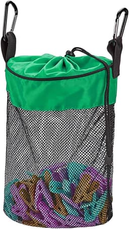 Wasknijper Tas - Knijperhouder Organizer - Wassen Buiten - Ventilerend Nylon Materiaal - 20 x 15 cm - Groen — thumbnail 1