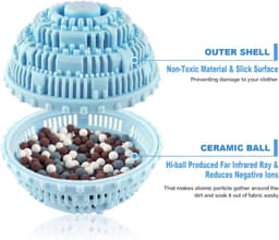 4-pack wasballen - Volledig natuurlijke wasballen zonder chemische toevoegingen, geschikt voor wasmachines - Milieuvriendelijke wasballen en alternatief voor wasmiddel, goed voor 2000 wasbeurten — thumbnail 4