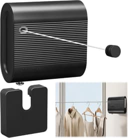 Uittrekbare Waslijn 4,2 Meter - Wandmontage Drooglijn Zonder Doorhangen — thumbnail 1