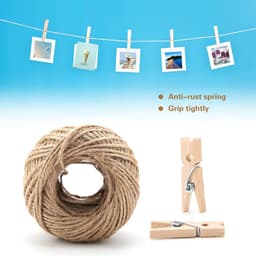 Houten Wasknijpers - Houten Clips - Knutselen en Decoratie - Natuurlijk Duurzaam Hout - 250 Stuks - Natuurlijk — thumbnail 4