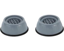 Anti-vibratie voetjes - Slipstop mat - Stille machine - Vermindert trillingen - 8cm diameter - Grijs