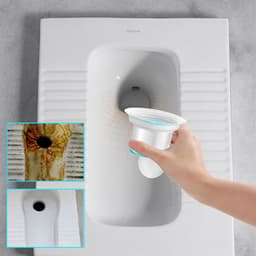 Toilet Geurstopper - Riool Luchtfilter - Frisse Badkamer - Automatisch Sluitend - Universele Pasvorm - Wit — thumbnail 4