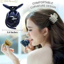 Set van 6 Klassieke Dames Haarclips Middelgroot met Sterke Dubbele Klem — thumbnail 3