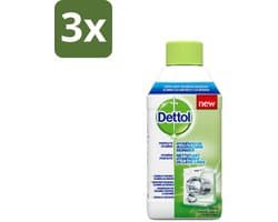 Dettol - Wasmachine Reiniger - Eenmalig Gebruik - 250 ml - Bulkverpakking - 3 stuks