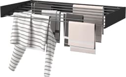 CLVP® Wanddroogrek - Droogrek Inklapbaar - Wasrek - Droogtoren - Droogrekken -Zwart — thumbnail 2