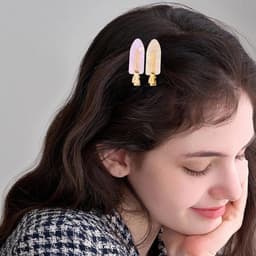 12 Stuks Platte Knikvrije Haarspelden voor Pony en Styling - Naadloze Kleurrijke Haarklemmen — thumbnail 4