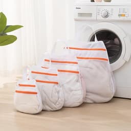 Waszak - 4 Stuks - Waszakken - Waszakjes - Wasnetten - Netwaszakken - Waszakjes Met Rits - Beschermzak voor Wasmachine - Laundry Bag - Kledingzakjes - Wassorteerder - Waszak Voor Delicate Stoffen - Voor Thuis, Slaapzaal, Hotel, Reizen — thumbnail 4