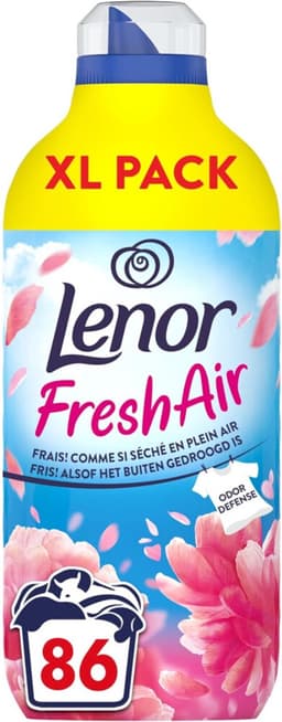 Lenor Wasverzachter Fresh Air Bloesem 86 Wasbeurten - 6 x 1204 ml - Voordeelverpakking — thumbnail 2
