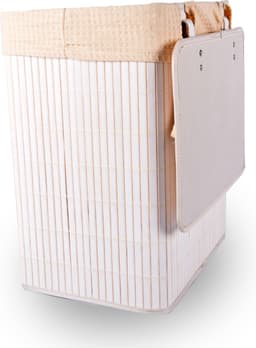 Multifunctionele Bamboe Wasmand 37L en Opbergmand Set- Assortiment | Ideaal voor Wassen, en Speelgoedopslag | Organiseren – Kinderkamer / Babykamer / Badkamer — thumbnail 2