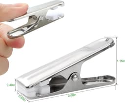 Pakket van 80 roestvrijstalen wasknijpers, 2,7 inch, duurzaam, winddicht, roestvrijstalen metalen wasknijpers voor handdoeken, sokken, ondergoed, kleding. — thumbnail 2