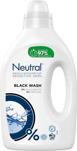 Neutral - Vloeibaar Wasmiddel Zwart - 1 liter - 20 wasbeurten — thumbnail 1