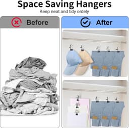 30 Pack Zware Wasknijpers - Kledinghaken voor Kast - Multifunctionele Hangklemmen voor Broek, Handschoenen, Sokken, Handdoeken en Reistassen — thumbnail 4