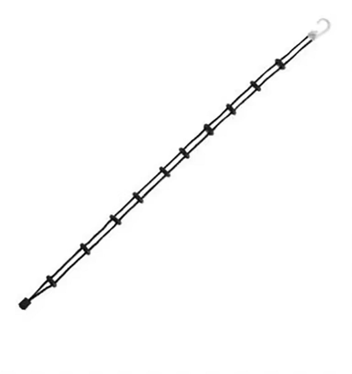 Finnacle - Sokkenlijn voor wasmachine - Sokkenhouder voor droger - Sokken bijeen-houden - 70CM - 10 paar - Zwart — afbeelding 1