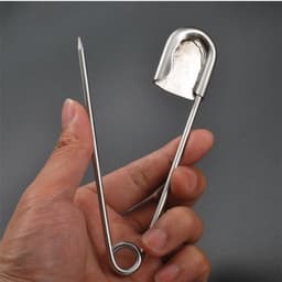 Wasknijpers, veiligheidsspelden, 2 stuks 127 mm grote veiligheidsspelden roestvrijstalen naalden for het maken van sjaal dekens rokken kilts gebreide stof ambachten doe-het-naaigereedschap — thumbnail 3