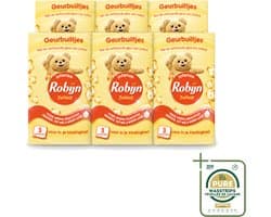 6 x Robijn - Zwitsal - Geurbuiltjes - Zachte Babygeur - Hypoallergeen - 3 Geurbuiltjes - Wasstrips - Zwitsal Geur - Geurbuiltjes - Babygeur - Kastgeur - Ladegeur