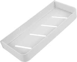 1set Wandrek Voor Keuken Badkamer Plakbare Opslagplank Zonder Boren Ruimtebesparende Organizer Voor Badkamer Keuken Elegante Wandmontage Met Grote Capaciteit — thumbnail 1