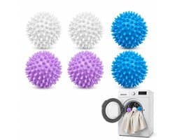Wasballen voor wasmachine - 6 stuks - herbruikbare droogballen - optimaliseert droogprocessen - m-winkel