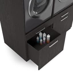 Wasophoogte® Wasmachine Kast Amsterdam - Wasmachine verhoger - Wasmachine ombouw - 700(D)*3130(B)*2350(H) mm - Zwart — thumbnail 5