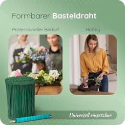 Sluitdraden voor zakken - Binddraad met drilapparaat - Voor het afsluiten van zakken - Groen gecoat koperdraad - 14 x 240 mm - Groen — thumbnail 2