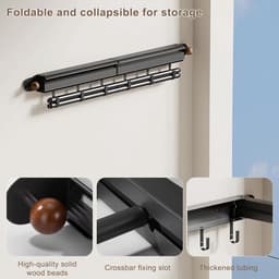 Folding Stainless Steel Drying Rack Balcony Tumble Dryer Extendable for Balcony - ShopVlot — thumbnail 3