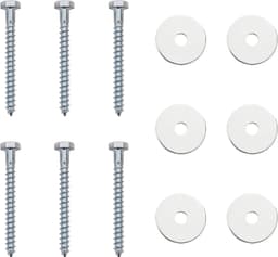 Grondankers Ø 10 x 60 cm - verzinkt metaal - robuuste constructie - veilig voor tenten en speeltoestellen - 6 stuks - ServiceTopper — thumbnail 2