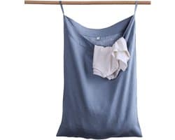 100% Linnen Waszak Deurhangend 70 x 50 cm Donkerblauw