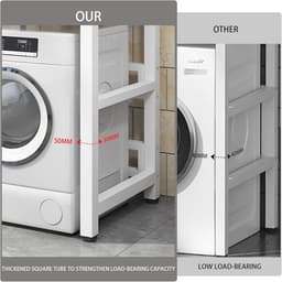 Wasmachine Droger Opbergkast - Wasmachine Plank Unit - Ruimte Maximaliseren - Zware 300 kg Capaciteit — thumbnail 5