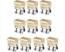 Broekklem - broekclip - broek clip - broek klem - Kleding Clip - 10 stuks - broekspijp clip - broekspijp verkorter - Bevestigingsclip voor broekspijp - wasknijpers - Antislip Vaste Gesp - geel — afbeelding 1