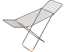 Vleugeldroogmolen 20 Meter Droogoppervlak - Zwart en Roestvrij