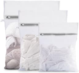 IMPERATORIS® Waszakjes voor Wasmachine - Bescherming voor Fijne Was en Schoenen - Mesh Wasnet met Rits - Voorkomt Slijtage - Set van 3 - grijs - 30 x 40 cm, 40 x 50 cm and 50 x 60 cm — thumbnail 1