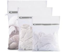 IMPERATORIS® Waszakjes voor Wasmachine - Bescherming voor Fijne Was en Schoenen - Mesh Wasnet met Rits - Voorkomt Slijtage - Set van 3 - grijs - 30 x 40 cm, 40 x 50 cm and 50 x 60 cm