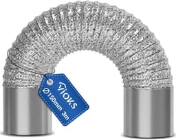 3 m Afvoerslang 125 mm Flexibele Buis voor Luchtgeleidingssystemen - Airconditioningslang en Reserveslang voor Droger en Afzuigkap — thumbnail 1
