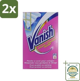 Vanish Gordijnen - Waspoeder - Voor Gordijnen & Vitrage - 10 Wasbeurten - Voordeelverpakking - 2 stuks - Vitrage reinigen - Vlekken verwijderen gordijnen — thumbnail 1