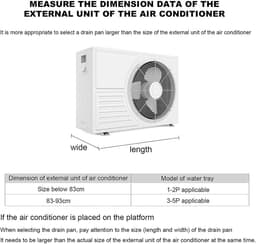 Universele Lekbak voor Airco Condensafvoer - Wateropvangbak met Slang voor Binnen- en Buitenunit — thumbnail 5