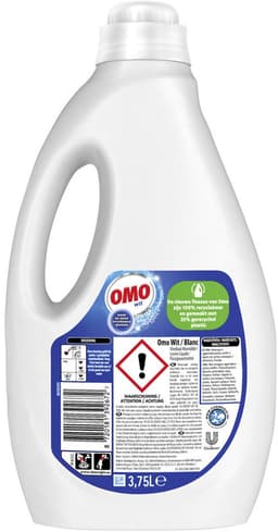 2 x OMO – Vloeibaar Wasmiddel – Wit XXL – 75 Wasbeurten - Wasmiddel Wit - Hygiëne - Schoonheid - Vlekverwijdering - Korte Wasprogramma's — thumbnail 5
