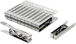Wasknijpers - Kledingklemmen - Was ophangen - Roestvrij staal - 20 stuks - Zilver — thumbnail 5