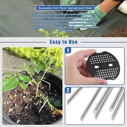 Grondankers voor Worteldoek en Tuinvlies - 50 Stuks 150 mm Lang met Bufferwasherset — thumbnail 3