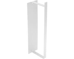 Kleerhangerorganizer van magnetisch wandpaneel met ronde hoek - Metalen magnetische zuignap voor kast - Wit - Opbergoplossing voor wasmachine - Duurzame hangerhouder - Ruimtebesparend ontwerp.