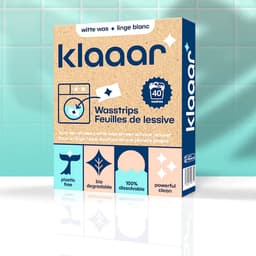 Klaaar | Wasstrips | Witte was | Wasmiddeldoekjes | Frisse geur — thumbnail 1