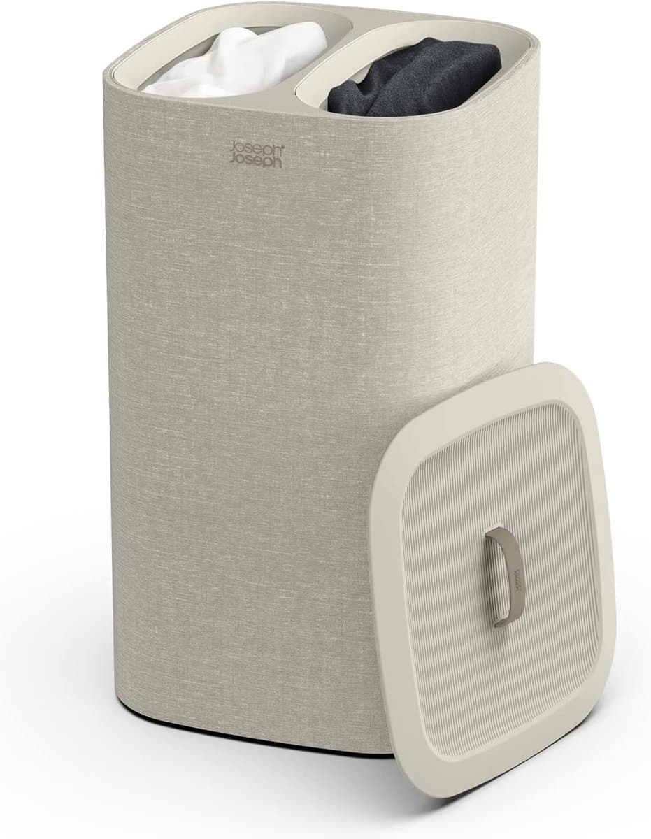 Dubbele Wasmand - Wasmand 2 Vakken - Laundry Bag - 60L — afbeelding 1