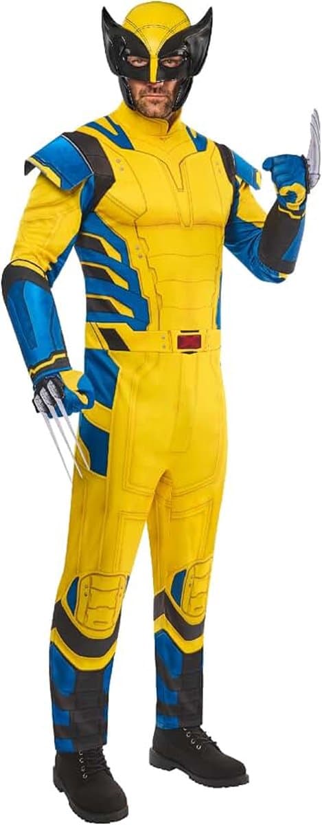 1001390S Deadpool Wolverine Volwassen Fancy Dress Mannen, Veelkleurig, S — afbeelding 1