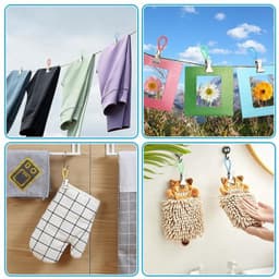 - Handige Tafelklemmers - Voor Keuken en Badkamer - Compact en Duurzaam - 30 Stuks in Diverse Kleuren - Ideaal voor Handdoeken en Strijkwer... — thumbnail 3
